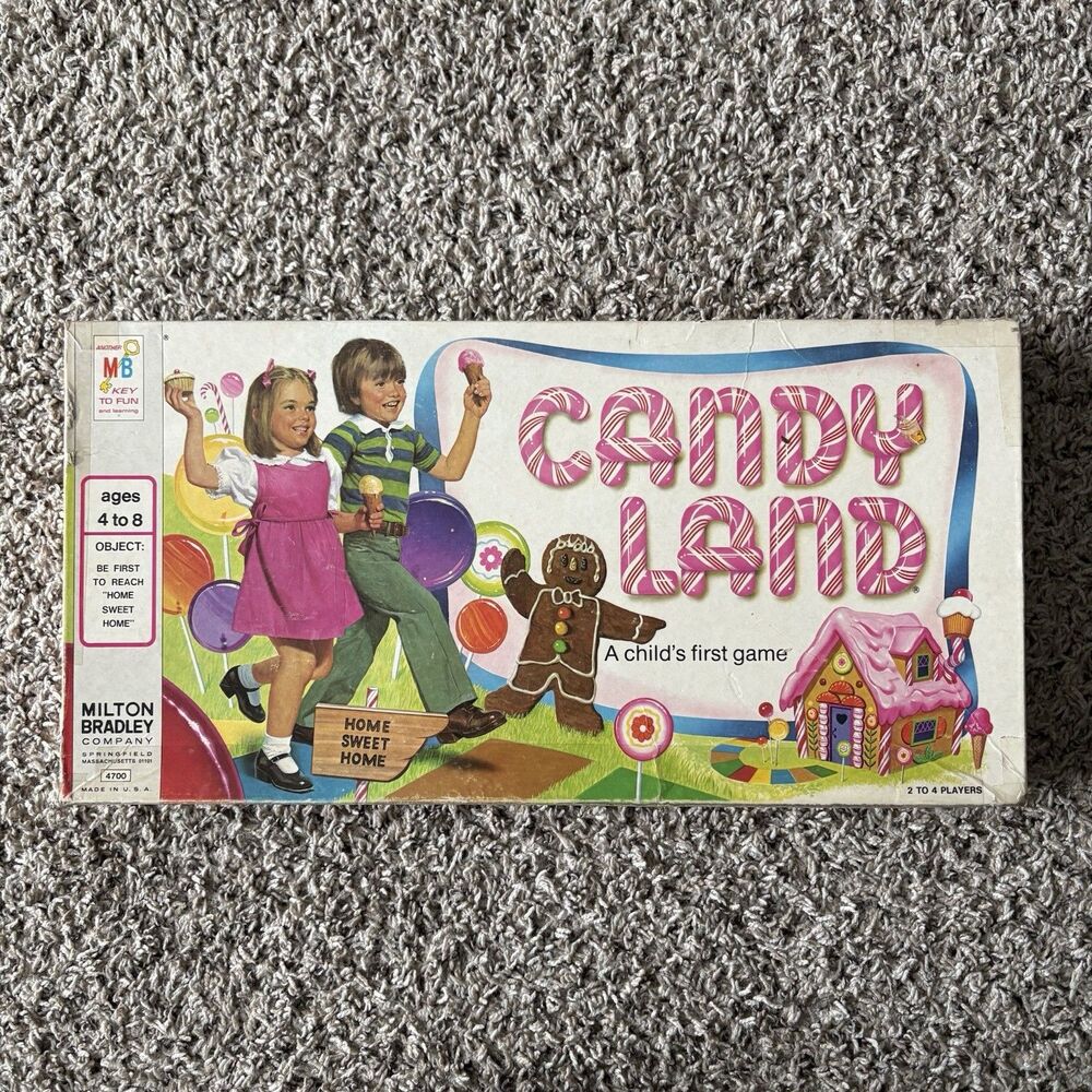 Candy Land Vintage 1978 Edition Milton Bradley, Almost Complete See Description!